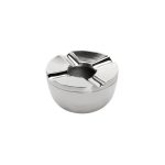 ESPIEL - WINDPROOF ALUMINIUM ASHTRAY ROUND 10 x 6 CM