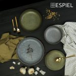 ESPIEL - ETNA STONEWARE GREY BLUE DINNER PLATE 28 CM - Image 2