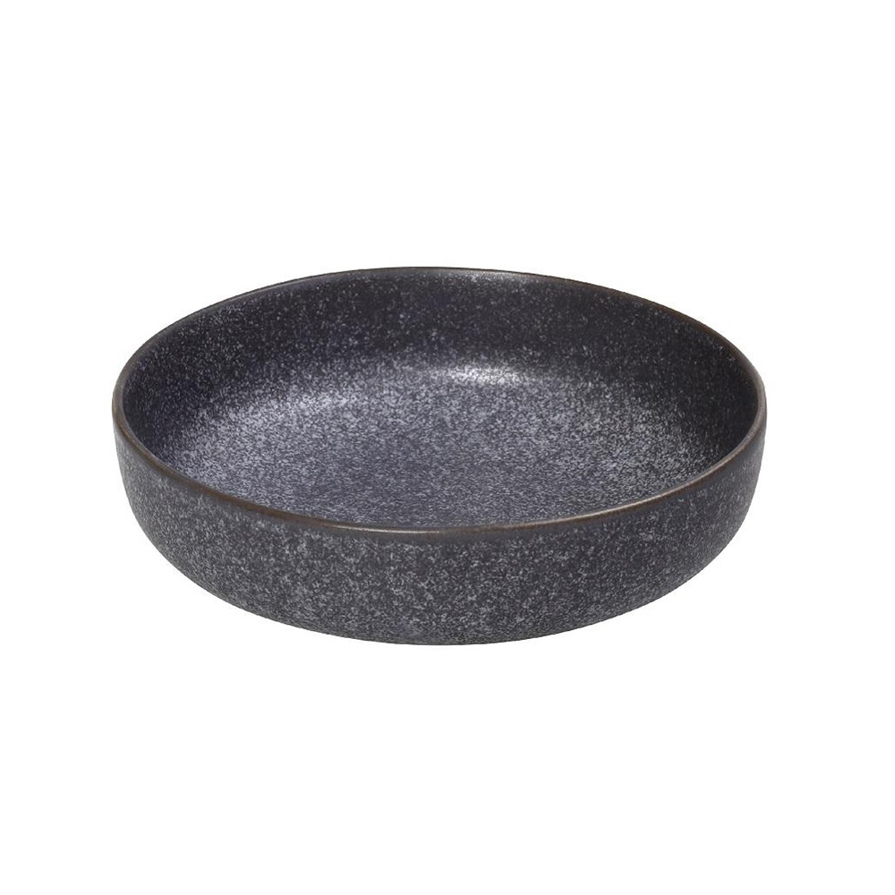 FRL105K4.jpg ESPIEL - ETNA STONEWARE GREY BLUE DEEP PLATE 22 x 5 CM - Image 1