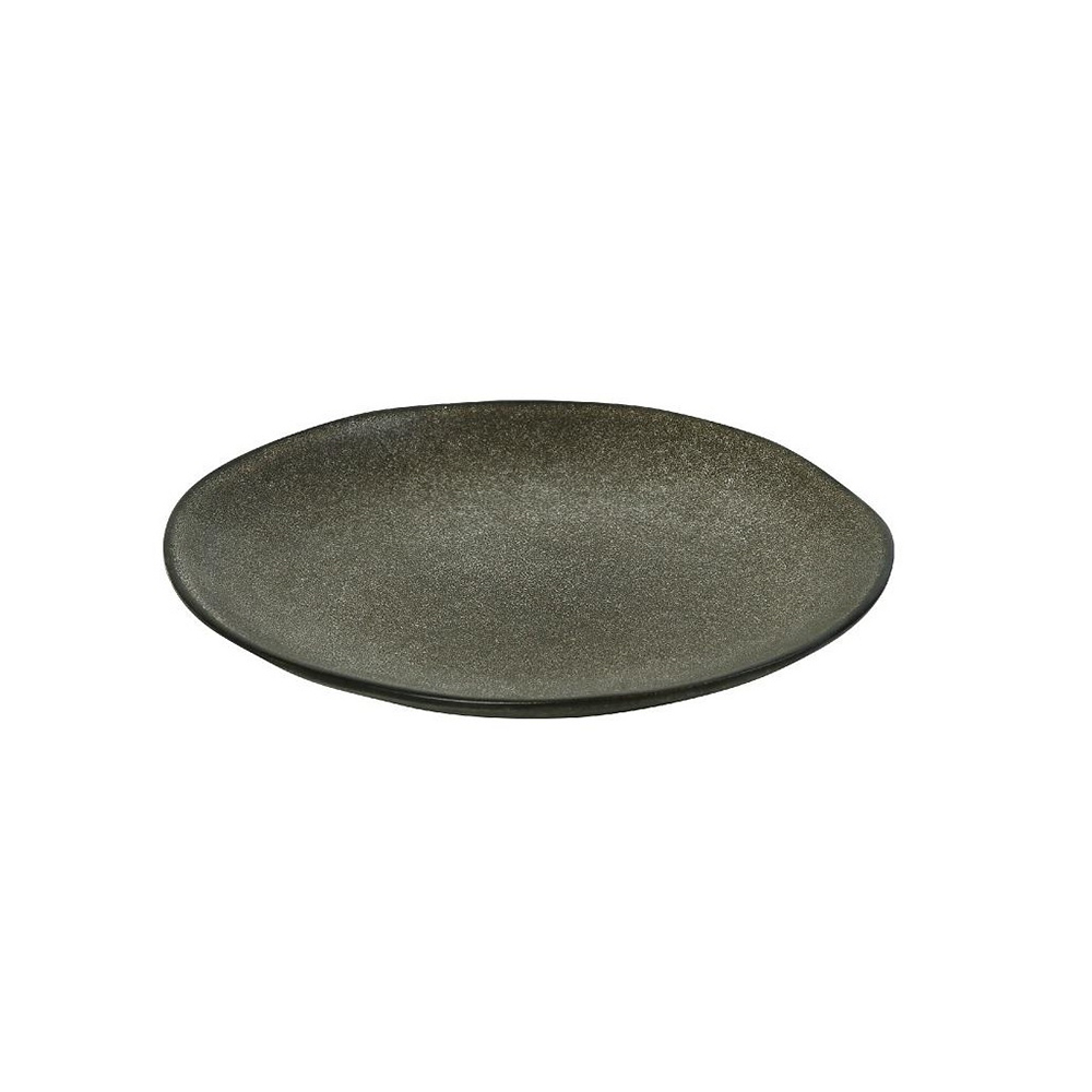 FRL111K4.jpg ESPIEL - ETNA STONEWARE OLIVE SIDE PLATE 20 CM - Image 1