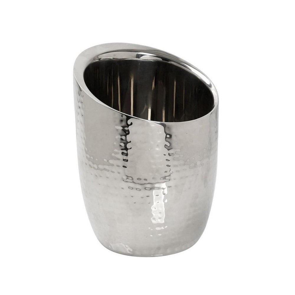 GET202.jpg ESPIEL - ST/ST HAMMERED DOUBLE WALL CHAMPAGNE BUCKET 20 x 25 CM - Image 1