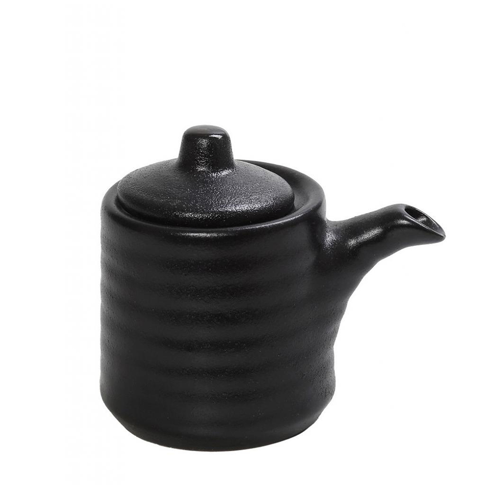 GMT206K4.jpg ESPIEL - MIANMAR BLACK SAUCE POT 6.1 x 7.9 CM / 200 ML WITH LID - Image 1