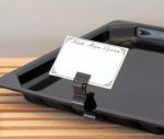 GB - EDGE CLIP WITH ANGLE CARD CLIP BLACK 2 x 8 CM - Image 2