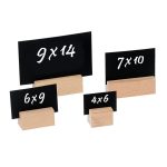 GB - WOODEN CARD STAND WITH CARTON CARD 7 x 10 CM - SET OF 3 - Image 2