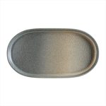 BONNA - HORNFELS RIPPLE OVAL PLATTER 33 x 18 CM
