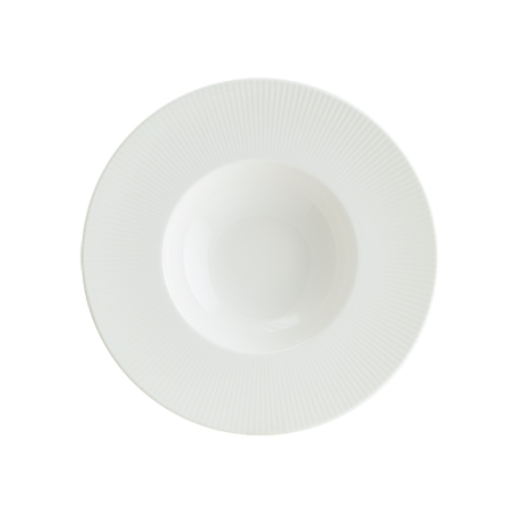 IRSWHBNC28CK.jpg BONNA - IRIS WHITE BANQUET RISOTTO PLATE 28 CM 400 ML / 1208-00-776 *Chipping Guarantee - Image 1