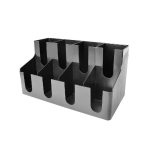 JD - CUP HOLDER BLACK 12 x 21 x 40 CM 8 PLACES