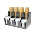 JD - CUP HOLDER BLACK 12 x 21 x 40 CM 8 PLACES - Image 2