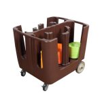 PH - MULTIPLE ADJUSTABLE DISH CADDY 4-6 PLACES - 94 x 73 x 80 CM APPROX. 200-300 PLATES