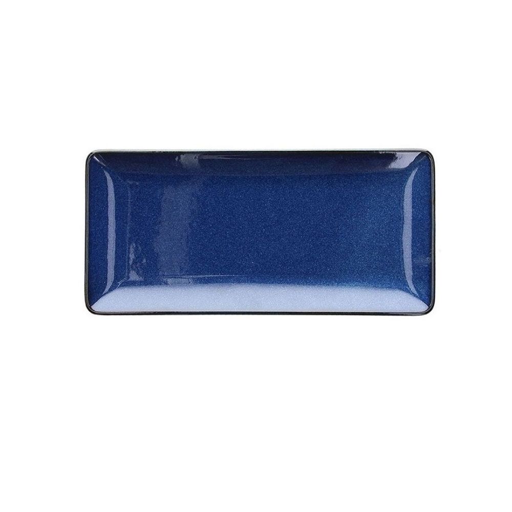 JP100260775.jpg TOGNANA - JAP BLUE SASHIMI RECTANGULAR PLATE 28 x 13.5 CM - Image 1