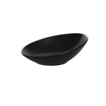 TOGNANA - JAP MAT BLACK SLANTING OVAL BOWL 25 x 18 CM / 450 ML