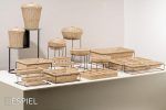 ESPIEL - SYNTHETIC RATTAN ROUND BASKET WITH LID BEIGE 23 x 15 CM - Image 2