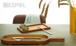 ESPIEL - WOODEN OVAL PLATTER WITH HANDLE 49 x 16 x 3.5 CM - Image 2
