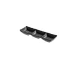 LEONE - LE PERLE MELAMINE BLACK 3 COMPARTMENT SQUARE