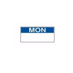 NCCO - 1-LINE REMOVABLE/FREEZABLE LABEL MONDAY FOR KENDO GUN / 1500 LABELS 26 x 12 MM