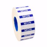 NCCO - 1-LINE REMOVABLE/FREEZABLE LABEL MONDAY FOR KENDO GUN / 1500 LABELS 26 x 12 MM - Image 2