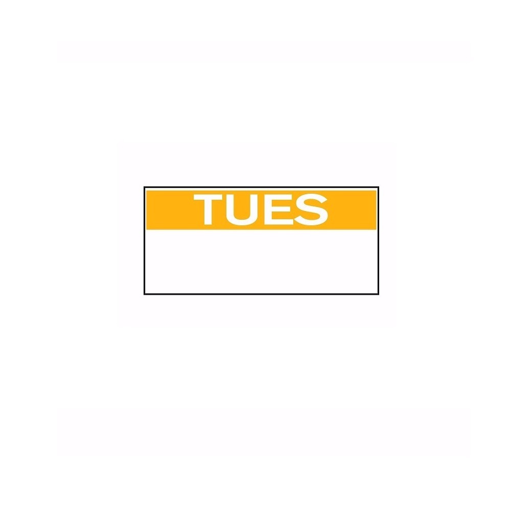 LG1R-02-SLV.jpg NCCO - 1-LINE REMOVABLE/FREEZABLE LABEL TUESDAY FOR KENDO GUN / 1500 LABELS 26 x 12 MM - Image 1