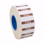 NCCO - 1-LINE REMOVABLE/FREEZABLE LABEL THURSDAY FOR KENDO GUN / 1500 LABELS 26 x 12 MM - Image 2