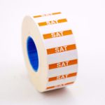 NCCO - 1-LINE REMOVABLE/FREEZABLE LABEL SATURDAY FOR KENDO GUN / 1500 LABELS 26 x 12 MM - Image 2