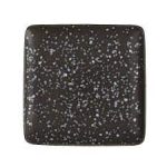 *DISCONTINUED - ESPIEL - ARTISTI DESSERT PLATE SQUARE 21 x 21 CM BLACK DOTS