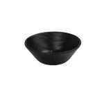 ESPIEL - WAVY MATTE BLACK BOWL 19 x 6 CM