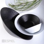 ESPIEL - WAVY MATTE BLACK BOWL 19 x 6 CM - Image 3