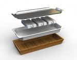 GB - COOLING BAMBOO TRAY 51 x 29 CM WITH ST/ST TOP - Image 2