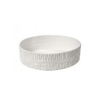 *DISCONTINUED - ESPIEL - SCRATCHED WHITE BOWL 35 x 6 CM