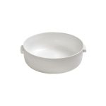 ESPIEL - TEXTURED WHITE BOWL 24.5 x 22.2 x 8 CM