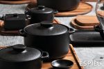 ESPIEL - LAVA STONEWARE BLACK CASSEROLE 13 x 10 x 6.5 CM 209193 - Image 3