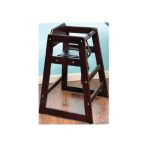 NOV - WOODEN HIGH CHAIR DARK BROWN 50 x 50 x 73.5 CM