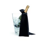 NOV - CHAMPAGNE TOWEL BLACK 50 x 50 CM WITH HOLE