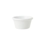 NOV - RIBBED RAMEKIN WHITE 8 x 4 CM / 90 ML