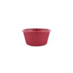 NOV - RIBBED RAMEKIN RED 8 x 4 CM / 90 ML