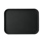 NOV - BLACK ANTI-SLIP RECTANGULAR TRAY 65 x 45 CM