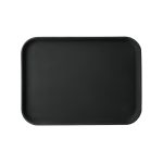 NOV - ANTI-SLIP RECTANGULAR TRAY BLACK 51 x 38 CM