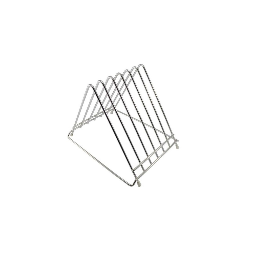 NOV05-292.jpg NOV - CUTTING BOARD STAND ST/ST 6 PLACES - Image 1