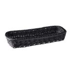 GB - POLYRATTAN CUTLERY SMALL BASKET 27 x 10 CM BLACK