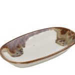 *DISCONTINUED - ESPIEL - REACT. BEIGE ESSENTIALS OVAL PLATE 12 x 7 CM