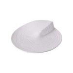 PREGO - ON-TOP MATT STONE WHITE PORCELAIN CURVY PLATE 28.2 x 2.8 CM