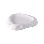 PREGO - ON-TOP MATT STONE WHITE PORCELAIN IRREGULAR PRESENTATION PLATE 30.8 x 26 x 4.3 CM