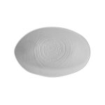 PREGO - CHEF ART SERIES NO.1 MATT STONE WHITE PORCELAIN OVAL BOWL 25 x 16.5 x 6.5 CM