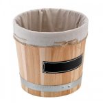 GB - BARREL BEECH WOOD 38 CM H: 35 CM / 20 L