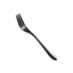PREGO - ZEM BLACK 18/10 6 MM TABLE FORK SET OF 12