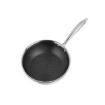 KRAFT - ST/ST 18/10 TRIPLY FRYPAN WITH HONEYCOMB 24 CM
