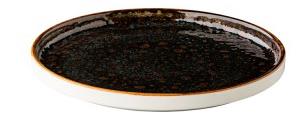 QU91055.jpg STYLE - JERSEY BROWN PRESENTATION STACKABLE PLATE 20.5 CM *Chip Guarantee - Image 1
