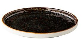 QU91060.jpg STYLE - JERSEY BROWN PRESENTATION PLATE STACKABLE 25.5 CM *Chip Guarantee - Image 1