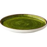 STYLE - JERSEY GREEN PRESENTATION PLATE STACKABLE 25.5 CM *Chip Guarantee