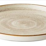STYLE - JERSEY GREY PRESENTATION PLATE STACKABLE 25.5 CM *Chip Guarantee