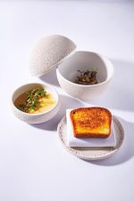 RAW - VULCANIC WHITE ROUND BOWL WITH LID 15.8 CM - Image 3